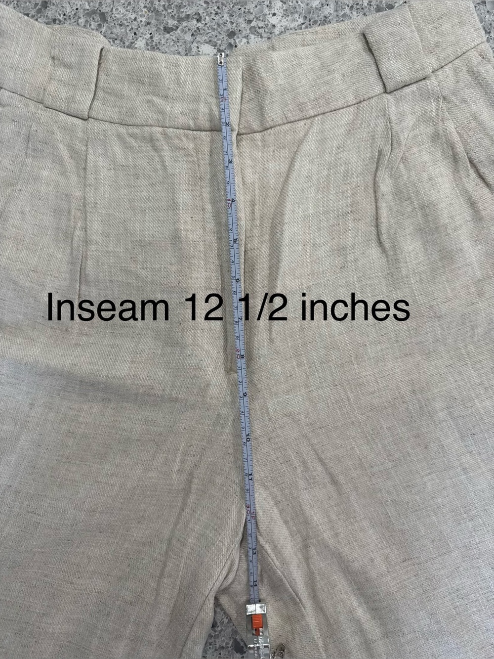 NWT Dynamite Linen Blend Pants Size 6 Tan Relaxed Straight Leg - Picture 14 of 14